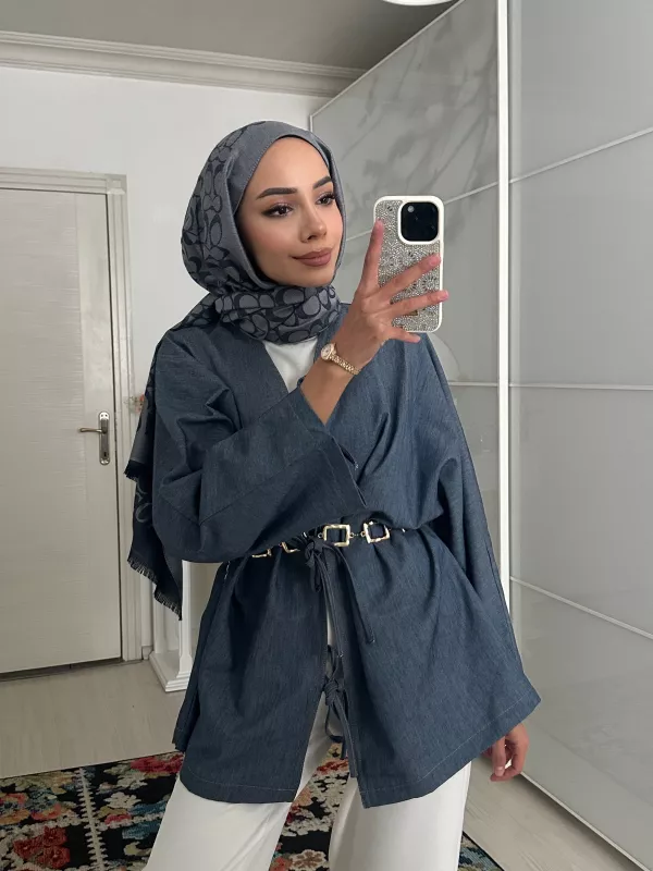 ZAYN KOT  Bağlamalı Ceket 1116 