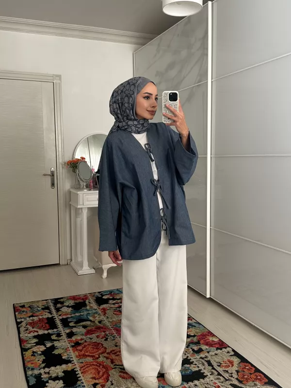 ZAYN KOT  Bağlamalı Ceket 1116 