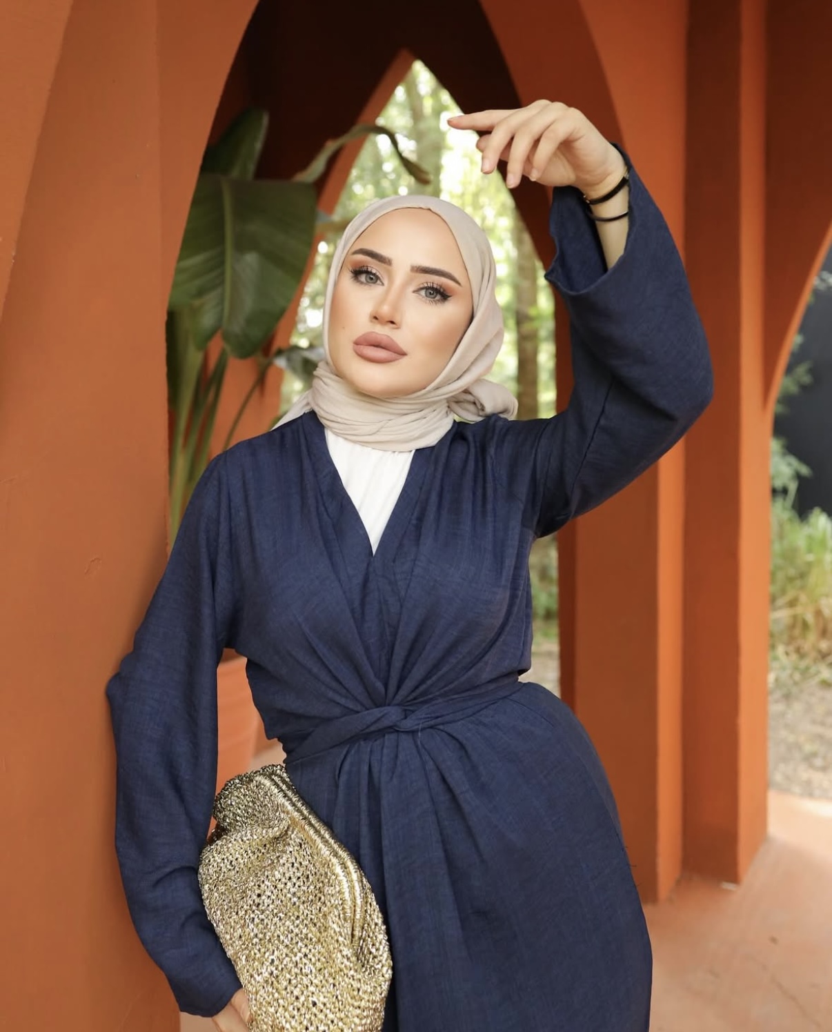 LACİVERT%20KETEN%20BAGLAMALI%20ELBİSE%203937