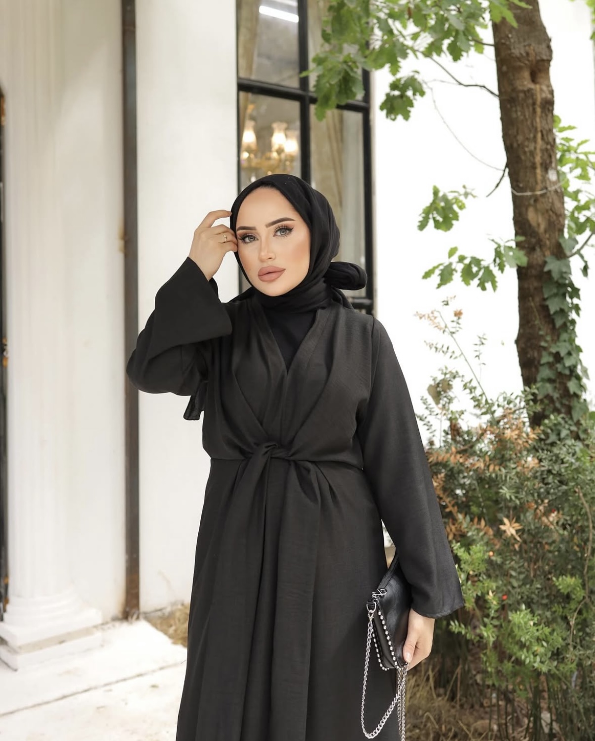 SİYAH%20KETEN%20BAGLAMALI%20ELBİSE%203937