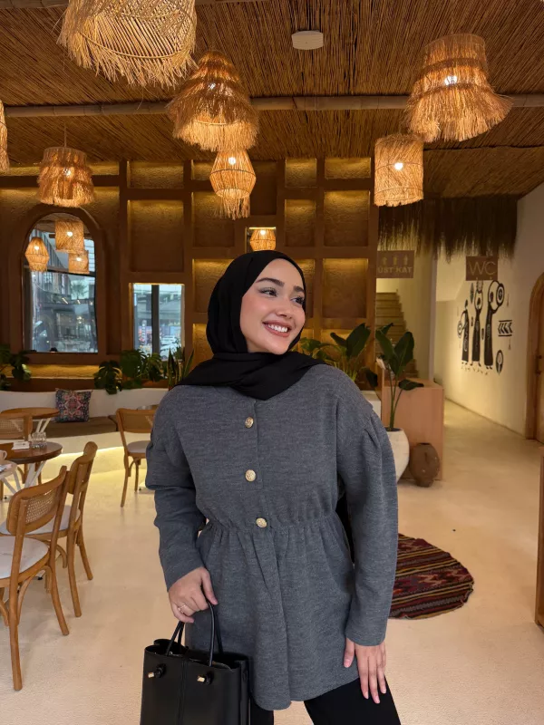 ANTRASİT  MERA TRİKO CEKET  2517