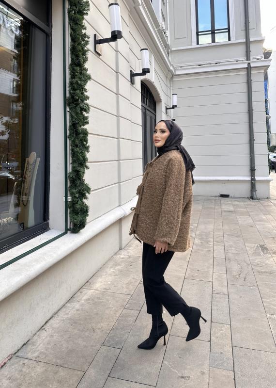 Camel Yumoş Bağlamalı 1116 Ceket 