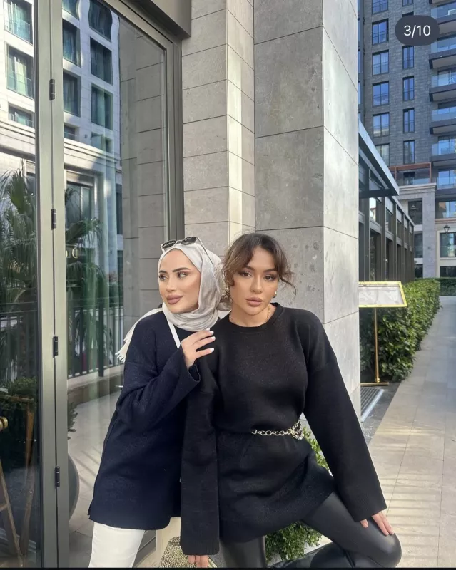 SİYAH SİMLİ TRİKO SWEAT