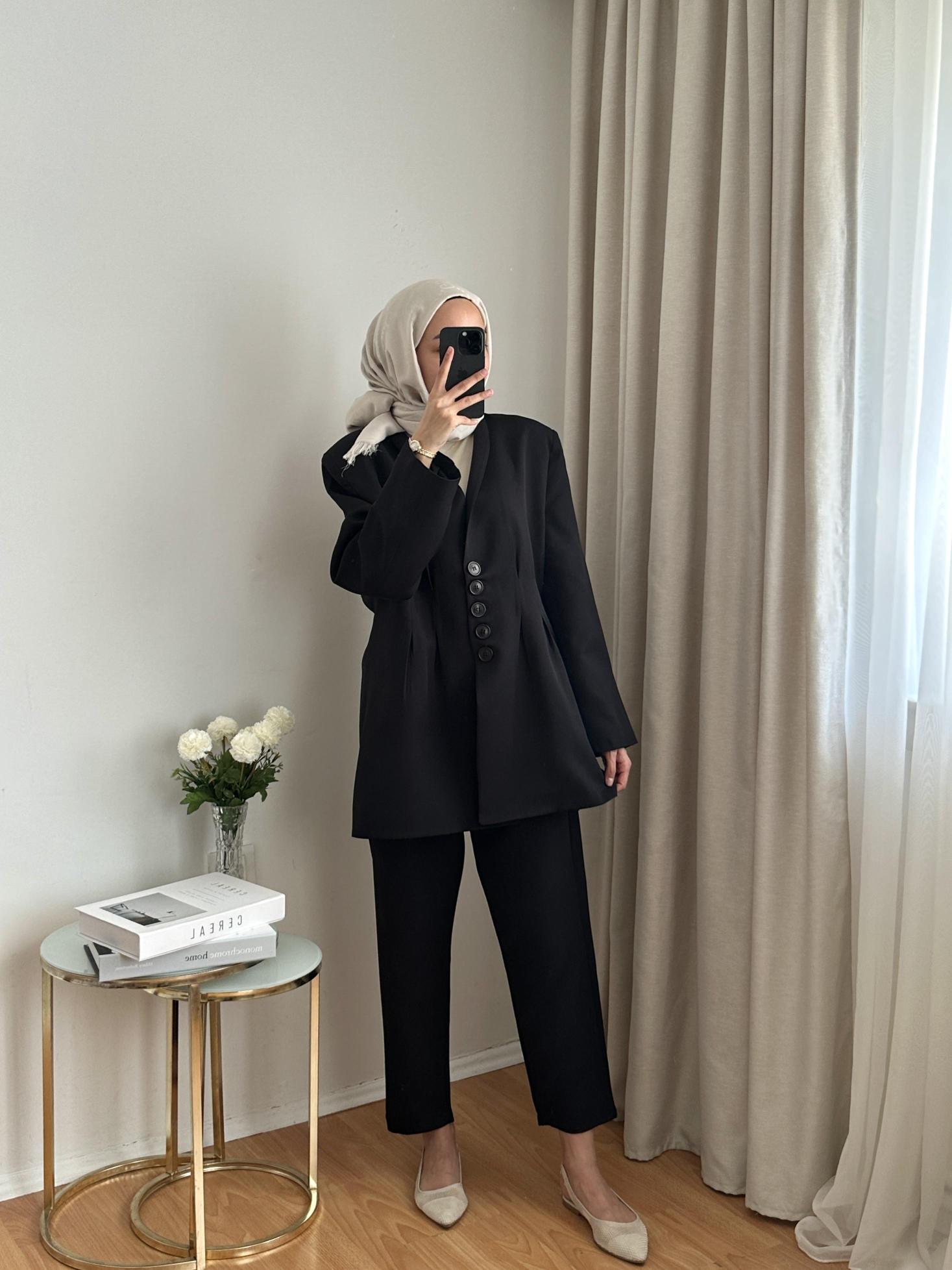 SİYAH%20PİLELİ%20CEKET%20TAKIM%203956