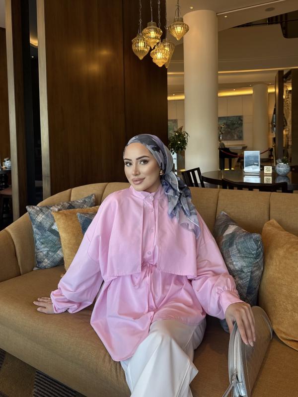 PEMBE OLİVA GÖMLEK 1162