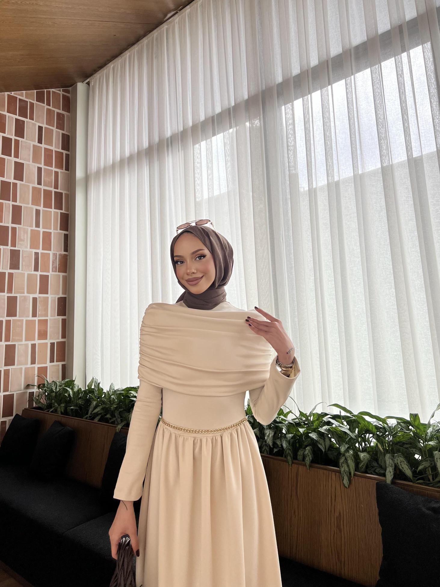 BEJ VİRAL%20ELBİSE%206134 