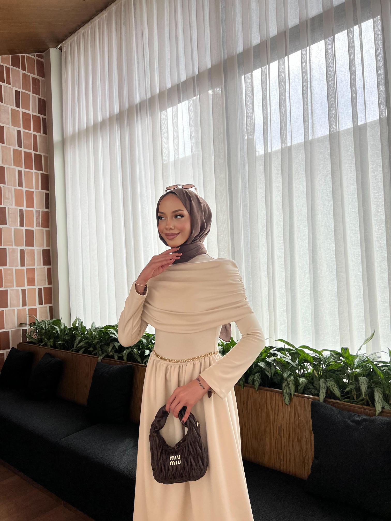 BEJ VİRAL%20ELBİSE%206134 