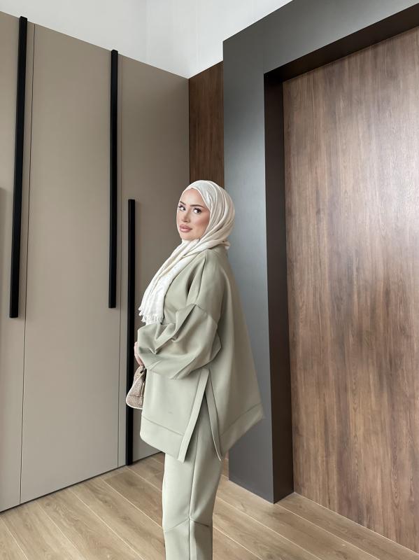 HAKİ SCUBA BALON KOL TAKIM 1105