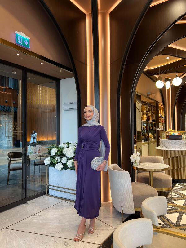 LİLA PİNTEREST ELBİSE 1360