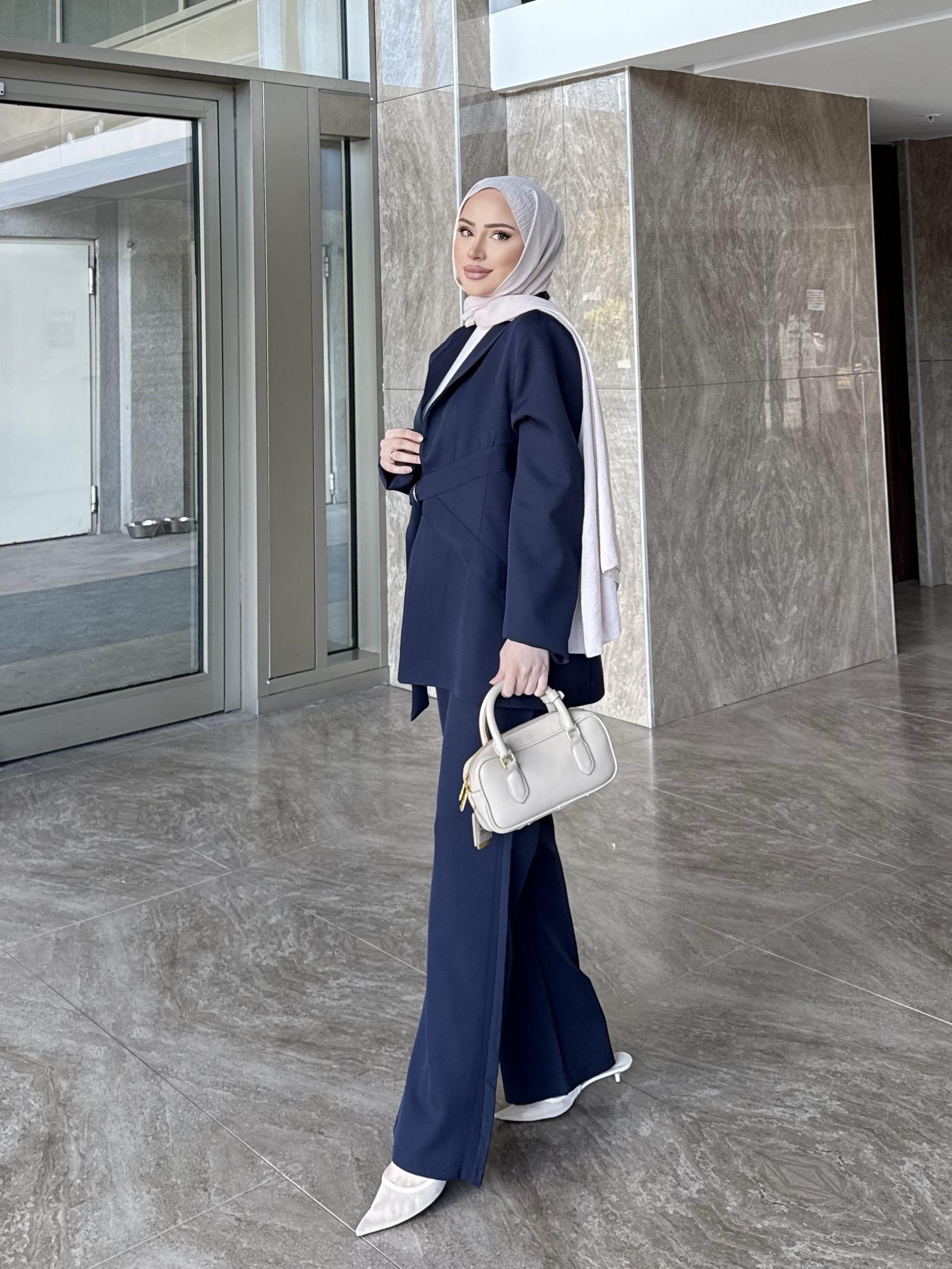 LACİVERT%20TOKALI ASTARLI%20CEKET%20TAKIM%203834