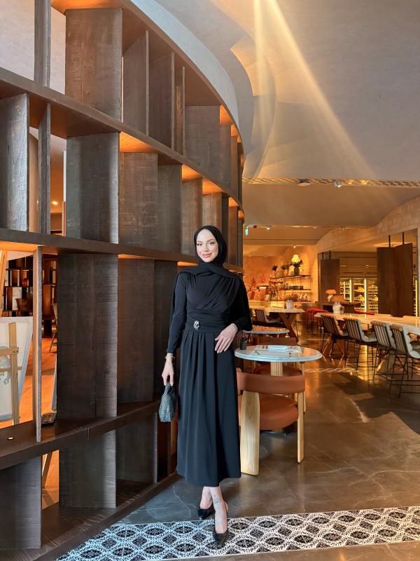 SİYAH PİNTEREST ELBİSE 1360