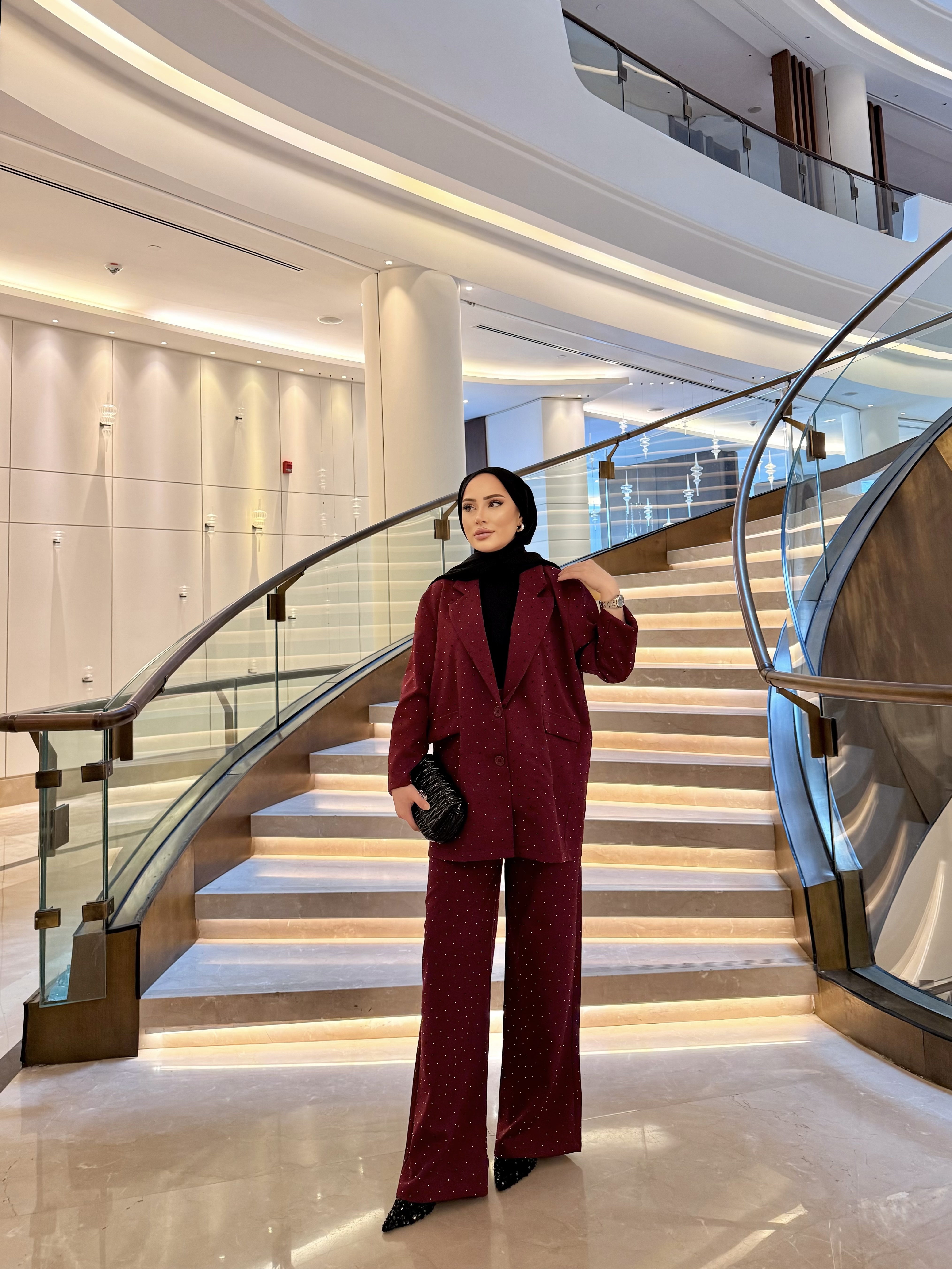 BORDO%20LİON%20CEKET%20TAKIM%201142