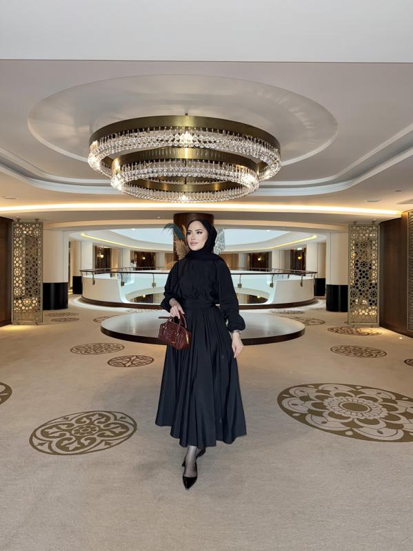 SİYAH PRENSES ELBİSE 2835