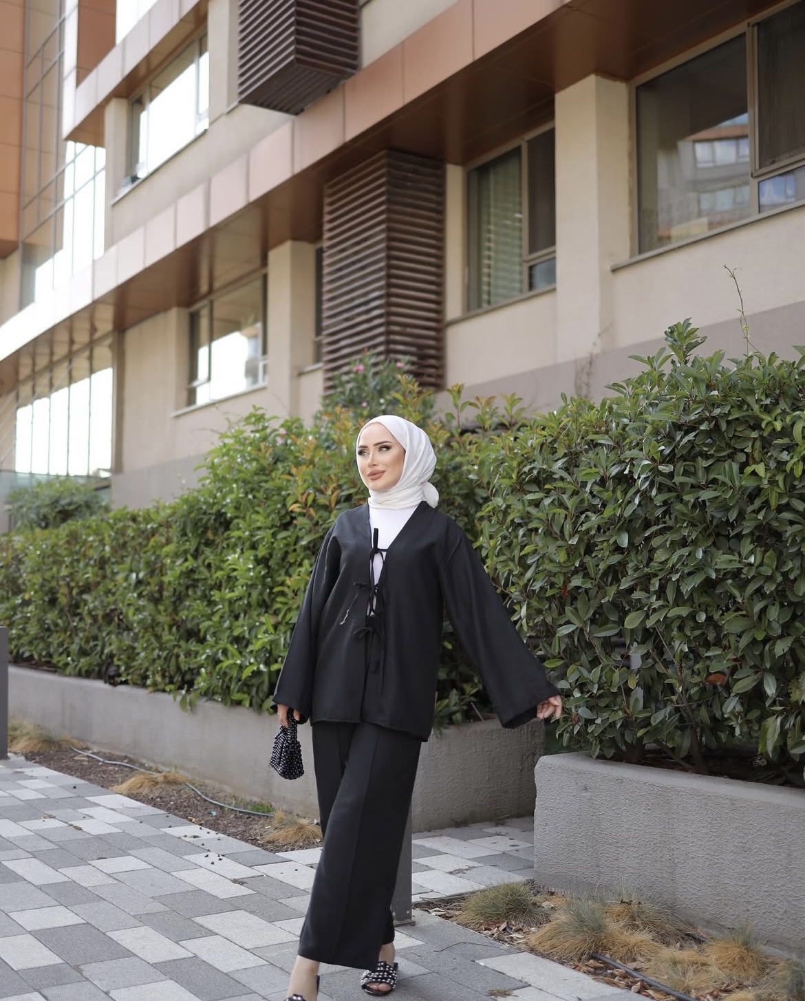 SİYAH%20KETEN%20KİMONA%20TAKIM%203737