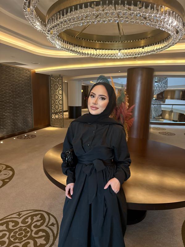 SİYAH TREND ELBİSE 1099