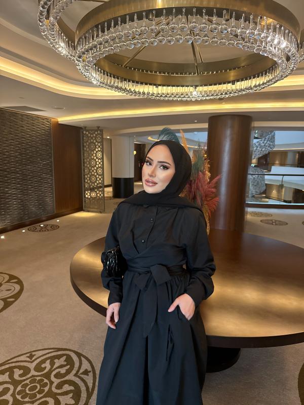 SİYAH TREND ELBİSE 1099