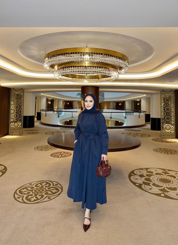 LACİVERT TREND ELBİSE 1099