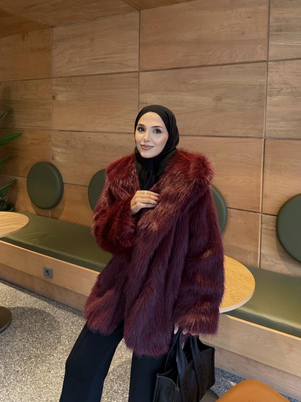 Bordo Astarlı Kürk 1111 