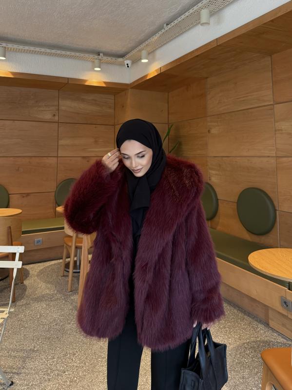 Bordo Astarlı Kürk 1111 