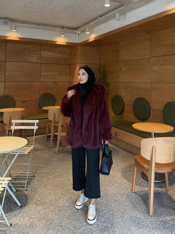 Bordo Astarlı Kürk 1111 