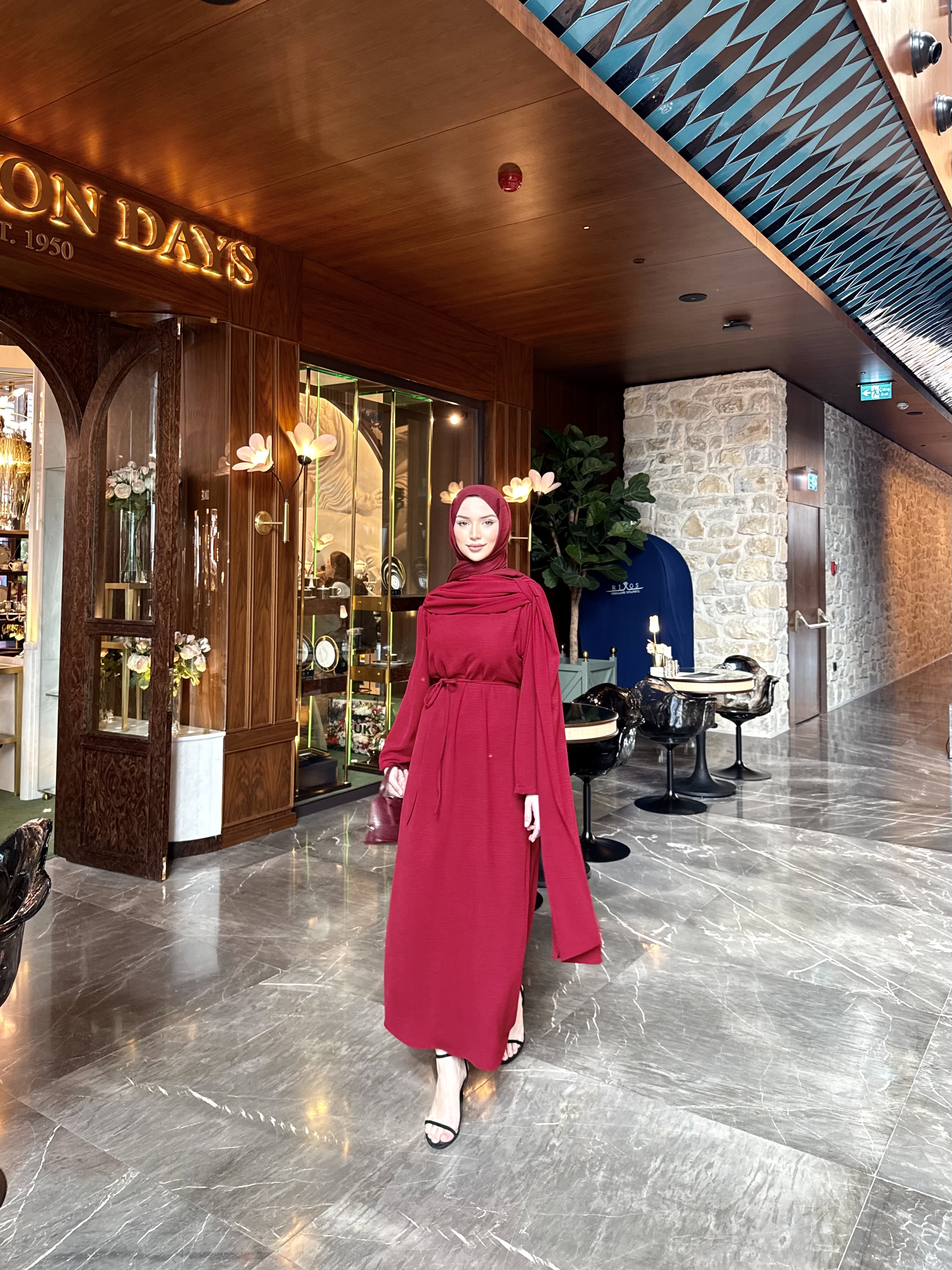 BORDO%20VALERİA%20ELBİSE%202201