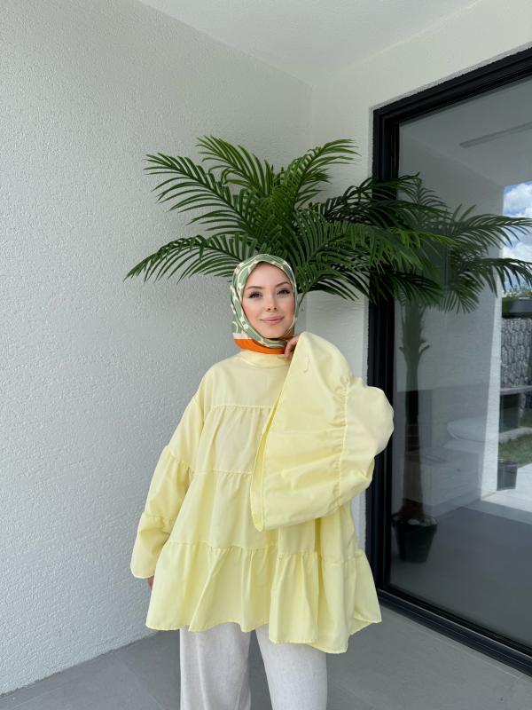 SARI LİNA KATKAT GÖMLEK 1160