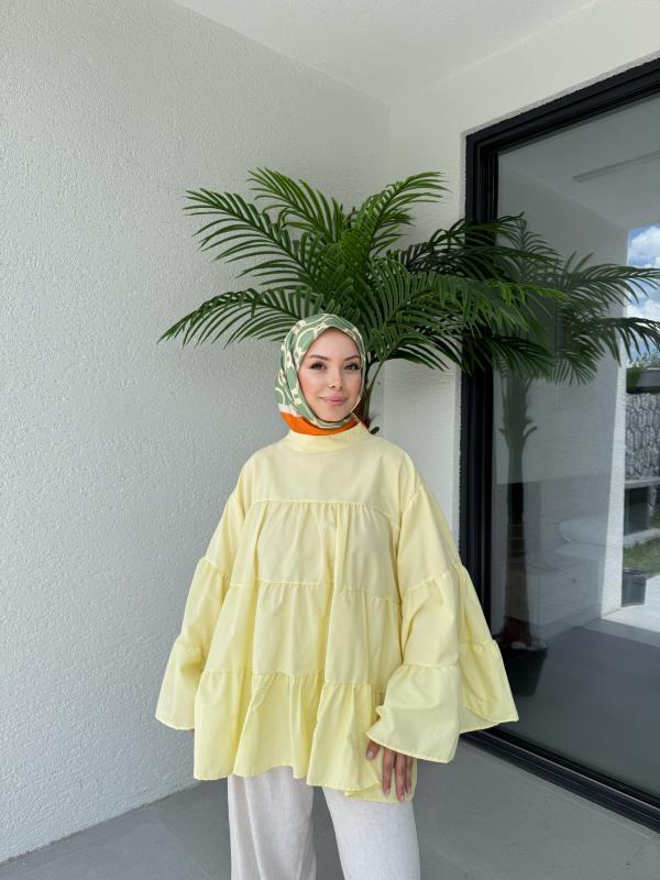 SARI LİNA KATKAT GÖMLEK 1160