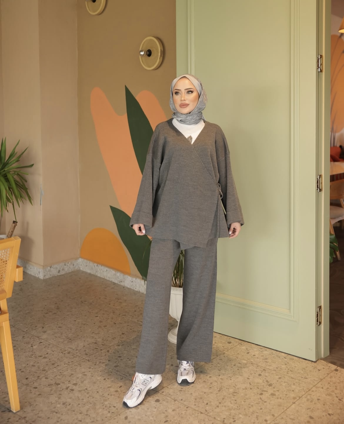 Antrasit  Yeni Kimona Triko Takım 1050