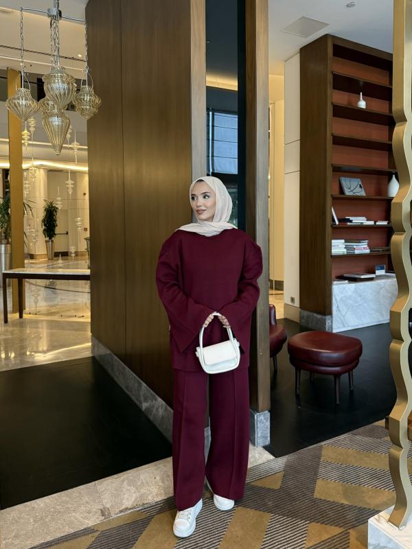 Bordo   Oslo Triko Takım 2501