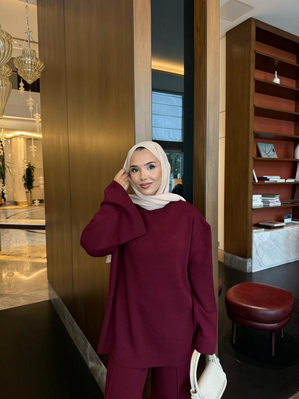 Bordo   Oslo Triko Takım 2501