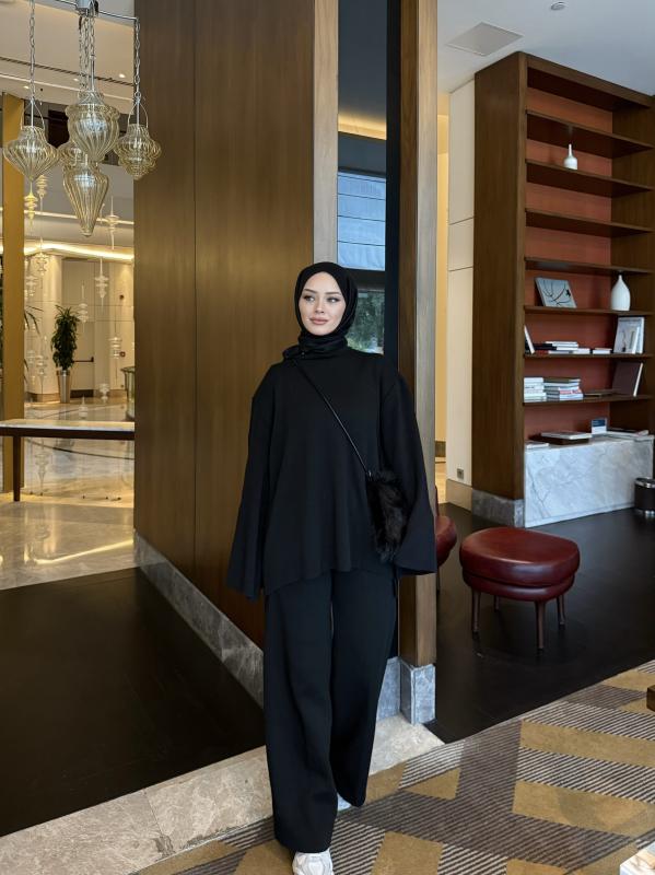 Siyah Oslo  Triko Takım  2501