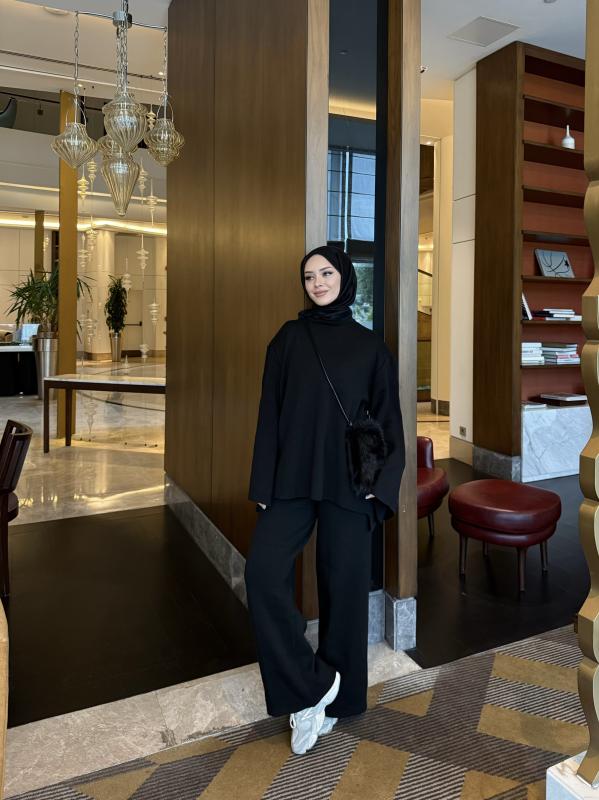 Siyah Oslo  Triko Takım  2501