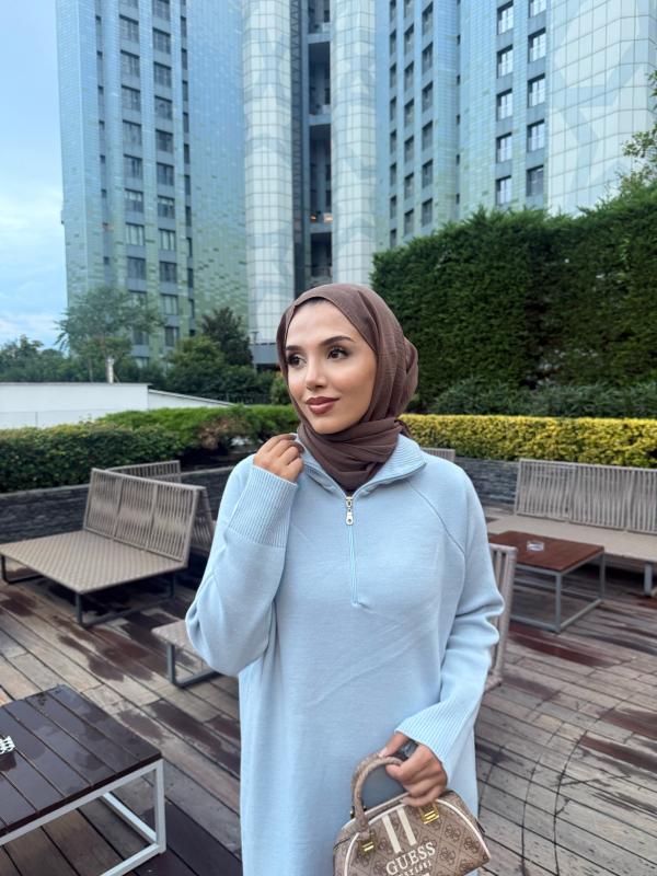 Mavi Blow Triko Elbise