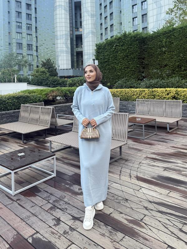 Mavi Blow Triko Elbise