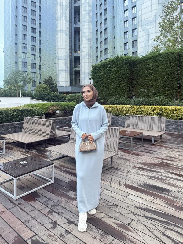 Mavi Blow Triko Elbise