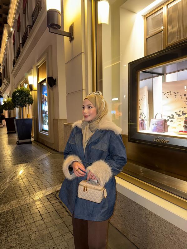 Jade Kürklü Kot Ceket  198