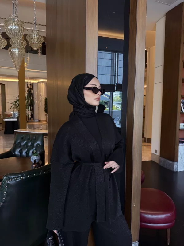 SİYAH  ECHO SİMLİ  TAKIM 2506