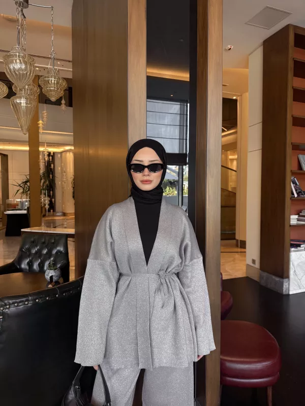 KOYU GRİ ECHO SİMLİ  TAKIM 2506