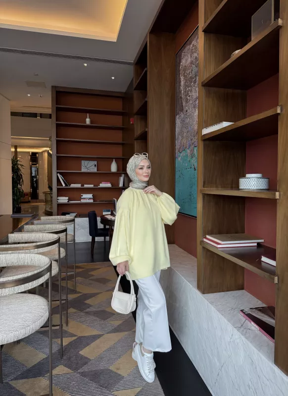 SARI  ELSE TRİKO  KAZAK 2512