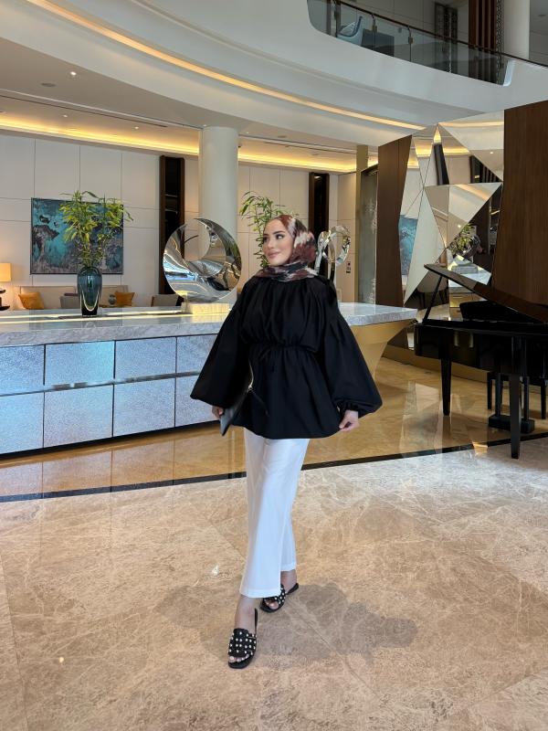 SİYAH ELSE GÖMLEK 1163