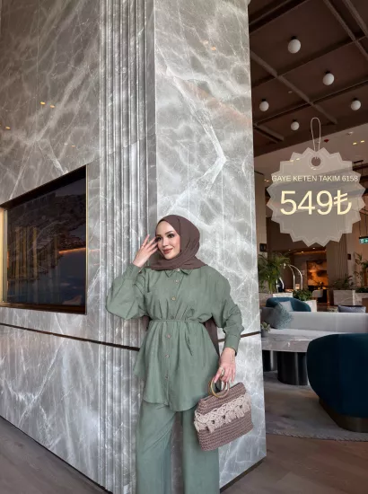 HAKİ GAYE  KETEN TAKIM 6158
