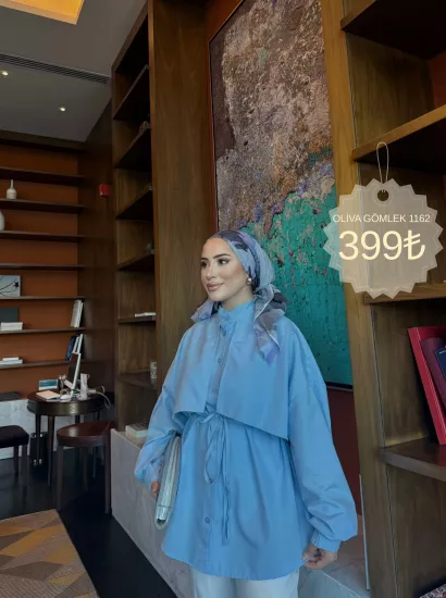 MAVİ OLİVA GÖMLEK 1162 ﻿