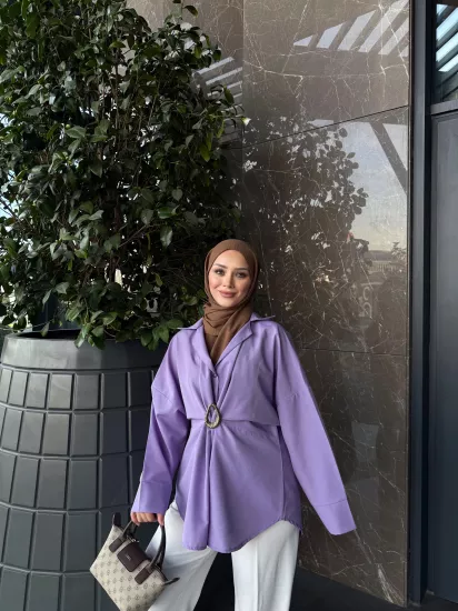 LİLA  ZEN GÖMLEK 0220