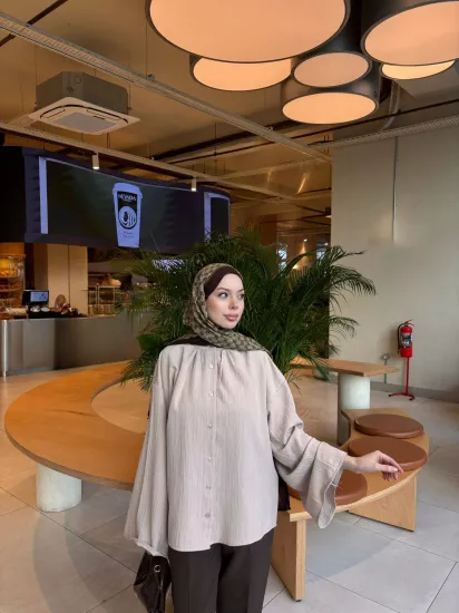 BEJ PAMİRA GÖMLEK 0210