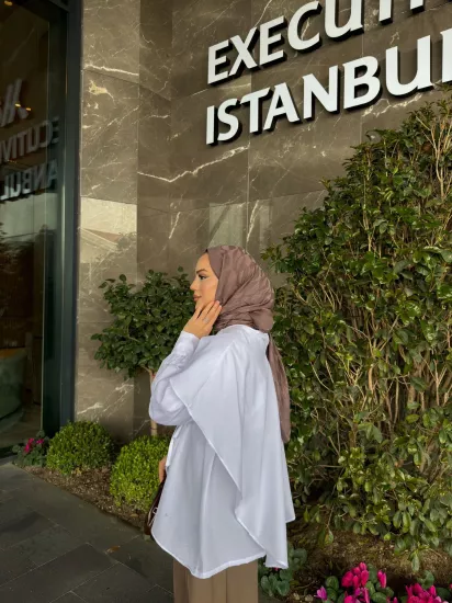 BEYAZ VİNTAGE GÖMLEK 6147