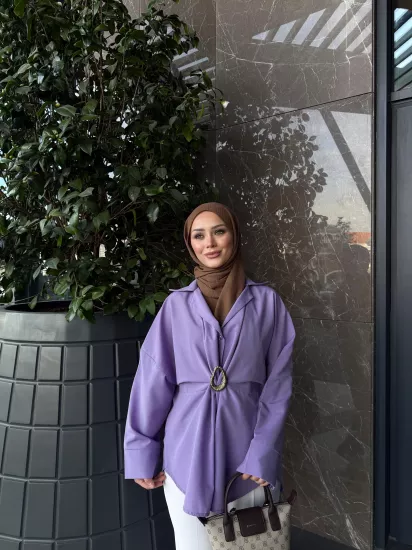 LİLA  ZEN GÖMLEK 0220