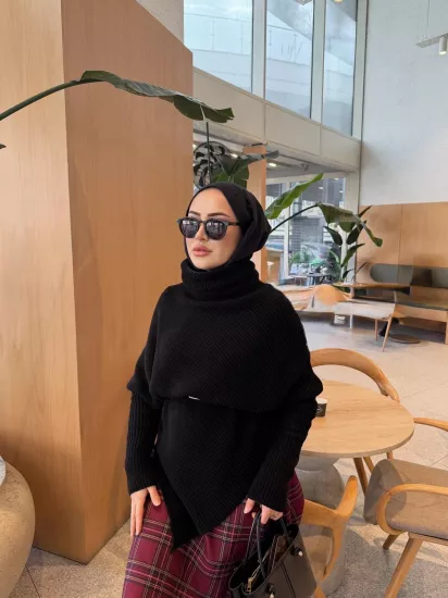 SİYAH VİRAL TRİKO KAZAK  1211