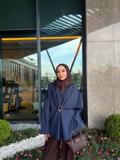 LACİVERT  ZEN GÖMLEK 0220