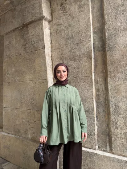 YEŞİL  ADEN GÖMLEK 0215