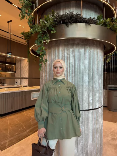 YEŞİL DURU GÖMLEK 6105